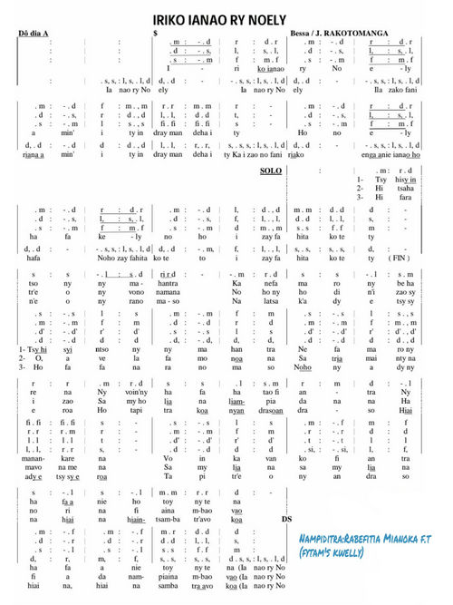 iriko ianao ry Noely