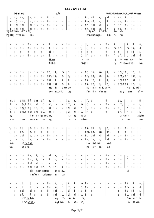 Maranatha